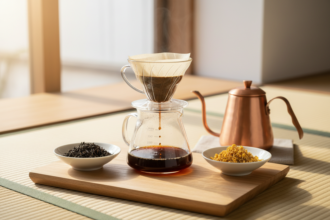 A3-CT017 Bali Blue Moon Aeabica+ Hainan Wuzhishan Black Tea + Osmanthus